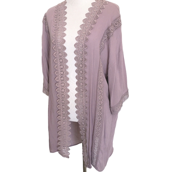Tops - 2 for $25 lavender kimono cardigan top